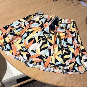 Aakaa Multicolor Floral Skater Skirt